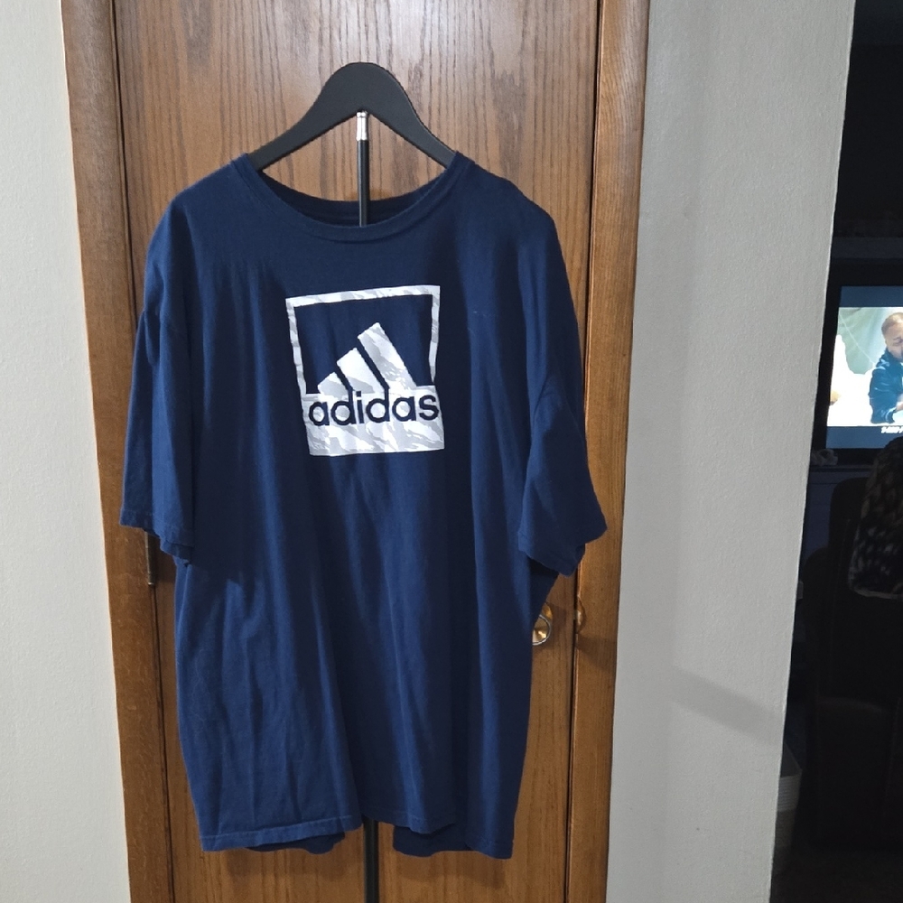 Lot Of 3 adidas Navy Blue Short Sleeve Tee with White Logo